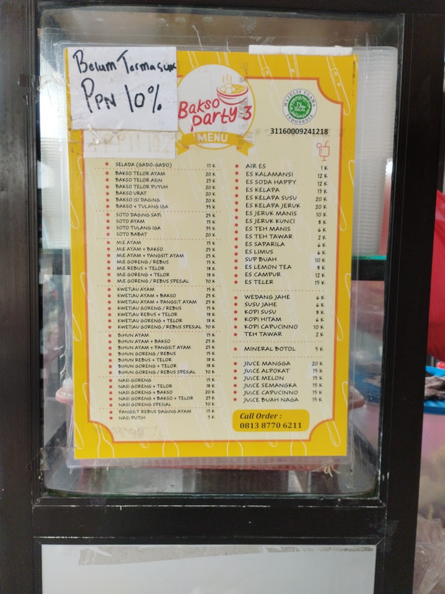 Menu Bakso Party 3 Cabang Sungailiat-4