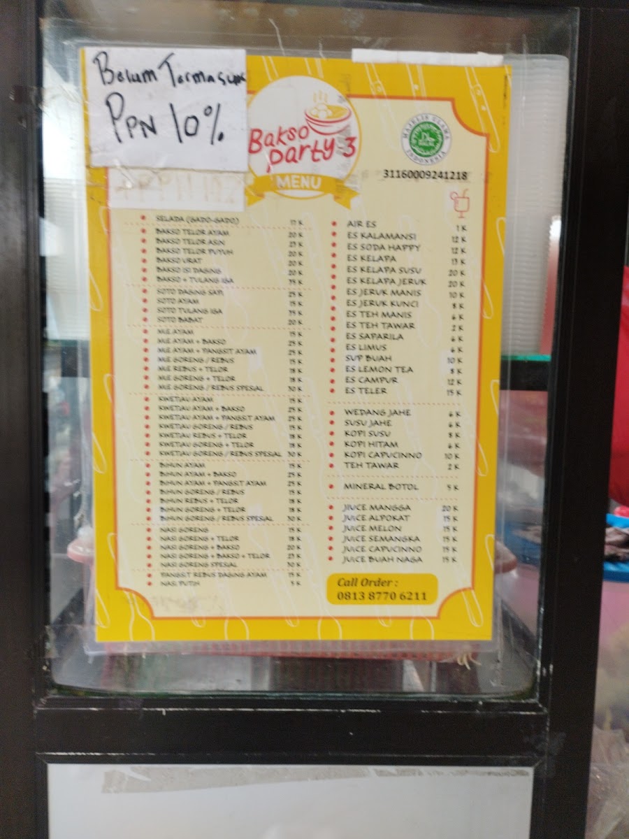 Menu Bakso Party 3 Cabang Sungailiat-5